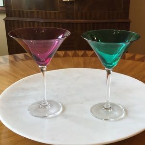Vera Wang Wedgwood crystal martini glasses